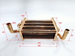 Теплообменник первичный для ARDERIA ESR 2.13-2.16 (арт. 2070392)