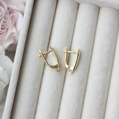 УЦЕНКА!!! Швензы 17*3 мм с английским замком, позолота, У105