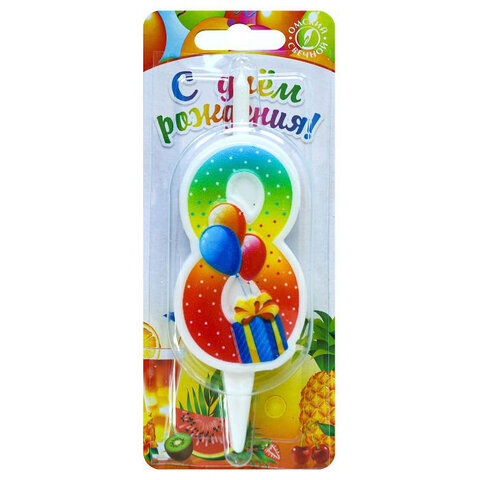 Свеча-цифра тортовая 