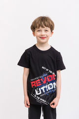 063_БК25 Футболка кор.рукав д/м, чёрный