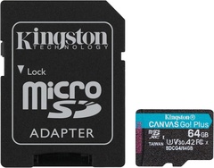 Карта памяти Kingston microSD Class 10 U3 SDCG4/64GB 64 Гб