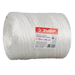 ЗУБР d 1.6 мм, 500 м, 1600 текс, 32 кгс, белый, полипропиленовый шпагат (50100-500)
