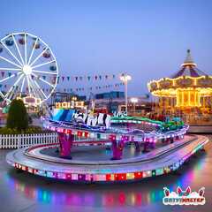 Страшные американские горки «Адреналин», 10 кабин 20 мест, 16×8×3 м