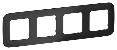 FLITE Рамка 4-мест. РУ-4-А-ФлЧ чер. IEK