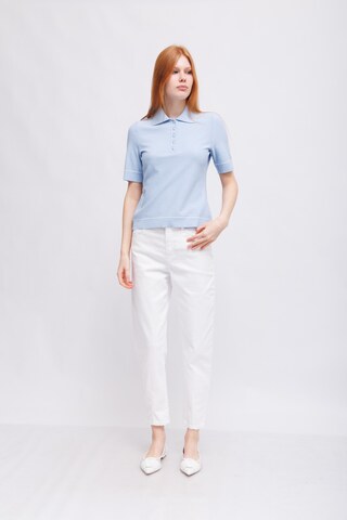 Marc Cain Поло трикотажное с рельефным узором. Эко-линейка ReThink Together