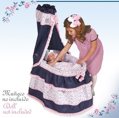 DeCuevas Кроватка для кукол с балдахином 