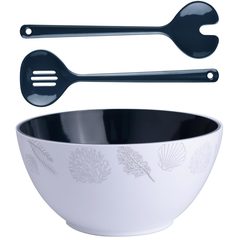 Melamine Salad bowl with cutlery, Living