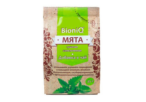 Мята сушеная BioniQ, 35г