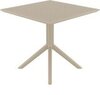 Стол пластиковый, Siesta Contract Sky Table 80, бежевый