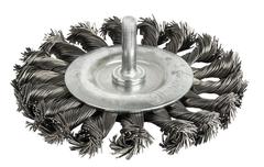 Кордщетка для дрели радиальная витая ПРАКТИКА  75 мм, хвост 6 мм (242-694)