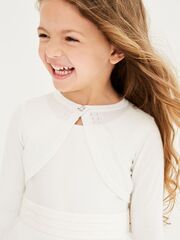 Балеро для девочки Next 532-020, Молочный