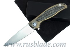 Shirogorov Flipper 95 M390 FS RARE Bronze Anodized 