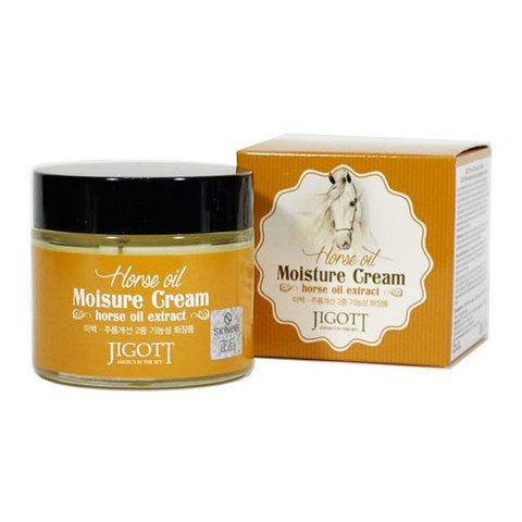 Jigott Horse Oil Moisture Cream - Увлажняющий крем с лошадиным маслом