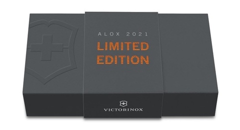 Нож складной Victorinox Pioneer X Alox LE 2021, 93 mm, Tiger Orange (0.8231.L21)