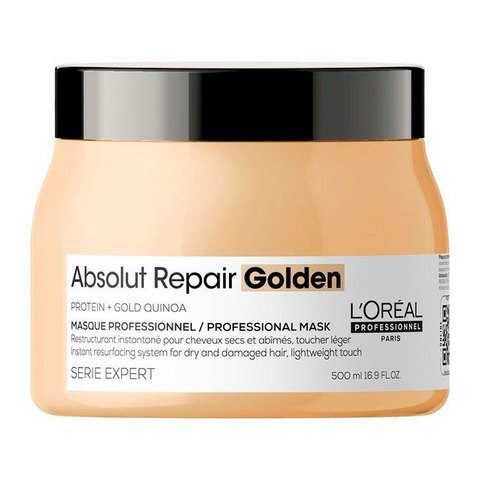 L'Oreal Professionnel Absolut Repair Gold Masque - Крем-маска с золотой текстурой для восстановления поврежденных волос