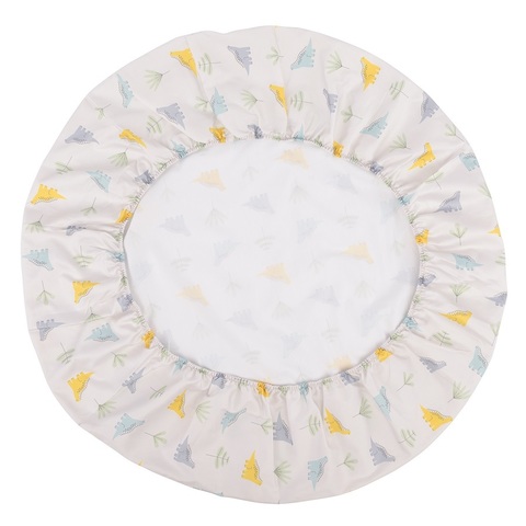 Простыня детская круглая на резинке 75х75х20 Tkano Tiny world Dinosauria world