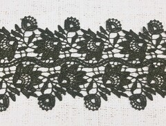 Кружево плетеное, ш. 13,5 см.