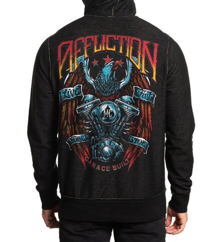 Affliction | Худи двустороннее мужское Brighton Bombers A26189 обратная сторона сзади