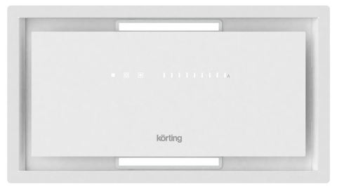 Полновстраиваемая вытяжка белая Korting KHI 6997 GW