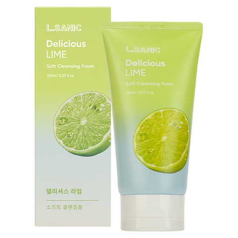 L.Sanic Delicious Lime Soft Cleansing Foam очищающая пенка для умывания с экстрактом лайма для проблемной и жирной кожи