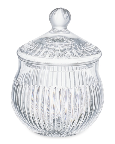 Конфетница с крышкой 17.5х23.5см Decor de table Дефанс прозрачная