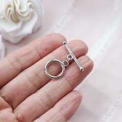 Замочек - тогл 14 мм, родий З099