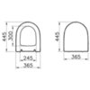 Сиденье для унитаза с микролифтом Vitra Sento 120-003-009