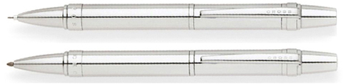Набор подарочный Cross Nile, Lustrous Chrome, шариковая ручка + карандаш (AT0381G-9)