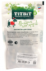 Titbit лакомство для собак косточки мясные с индейкой и творогом 