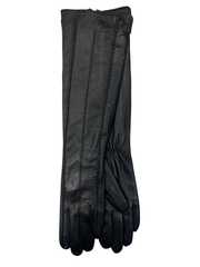 Перчатки. Женские. Материал верха: Кожаные. Подклад: Плюш-флис. Длинные. Длина 50 см. 5 шт в упаковке.