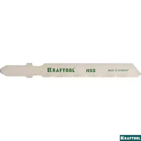 KRAFTOOL T118A, EU-хвост., по металлу HSS, шаг 1.2мм, 50мм, 5шт., Полотна для лобзика (159551-1.2-S5)