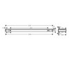 Hansgrohe Rainfinity 26844340 Полка для ванной комнаты 500 мм (чёрный хром шлифованный)