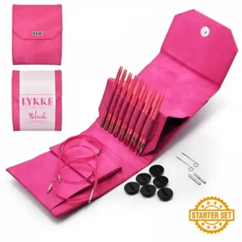 Lykke Набор съемных спиц Starter 12 см 8 пар Blush Fuchsia