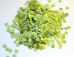 Пайетки плоские 4 мм. Verde Lime (2029)