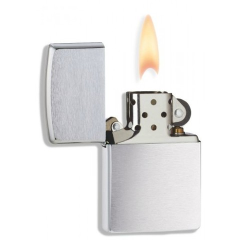 Зажигалка ZIPPO Classic Brushed Chrome латунь/никель-хром (200)