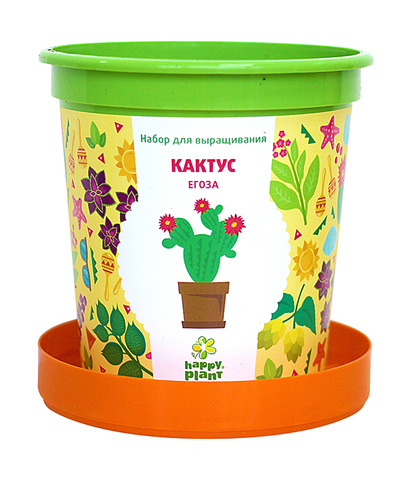 Набор для выращивания в горшочках Happy Plant Кактус Егоза