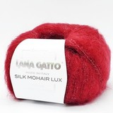 Пряжа Lana Gatto Silk Mohair Lux 6026 темно-красный