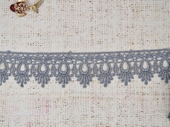 Кружево плетеное, ш. 4,5-5 см, серый