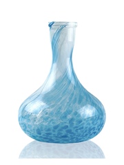 Колба для кальяна Glass MighT "LagoonA" (Бело-голубая крошка)
