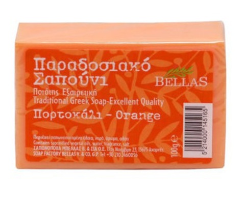 Натуральное оливковое мыло с апельсином Bellas 100 гр