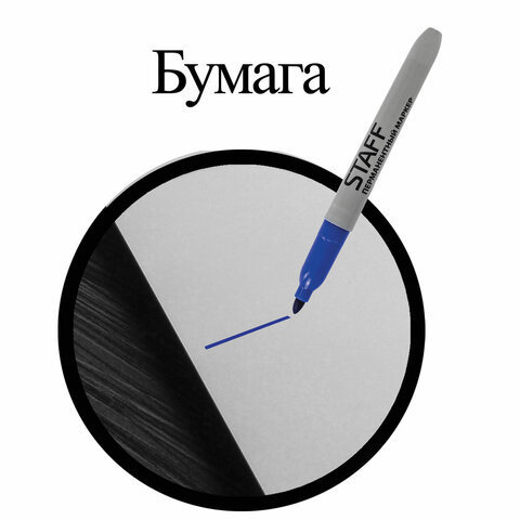Маркер перманентный (нестираемый) STAFF 