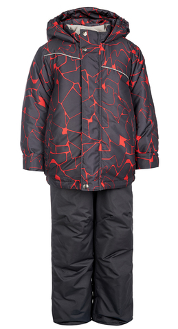 Зимний комплект OLDOS "Патрик" графитовый с красным