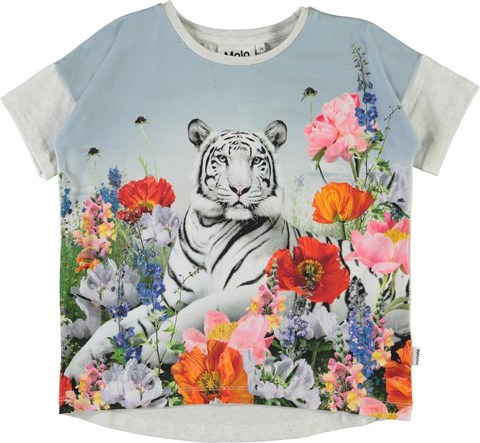 Molo Raeesa Flower Tiger футболка для девочки