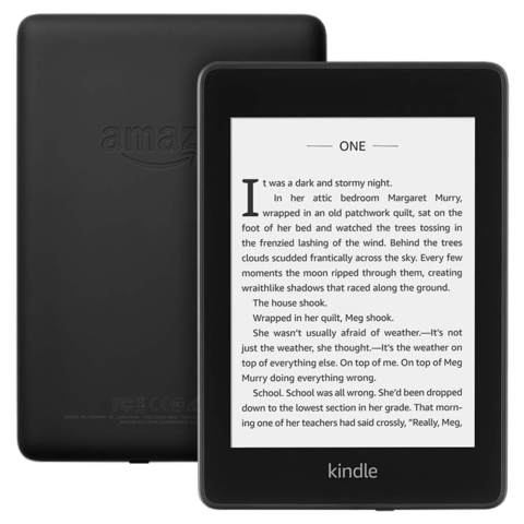 Электронная книга Amazon Kindle Paperwhite 2018 (черный) (Ad-Supported)