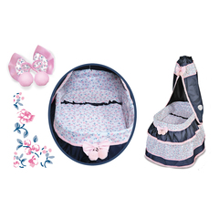 DeCuevas Кроватка для кукол с балдахином 