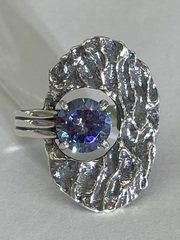 Мальва (кольцо из серебра)