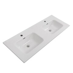 BelBagno BB1200-2-ETL Керамическая раковина с двумя чашами, 1210x460x175 фото