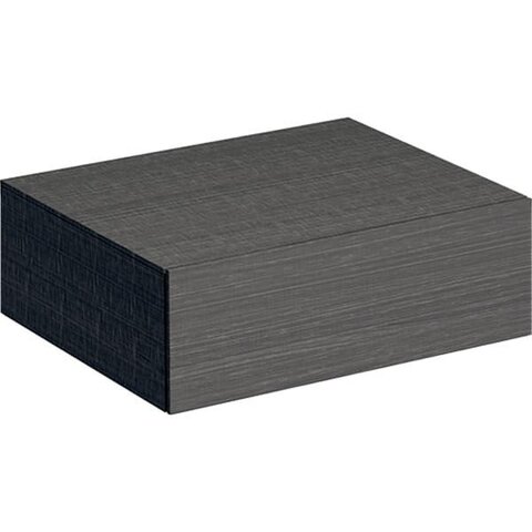 Шкафчик Geberit Xeno² с одним выдвижным ящиком: B=58см, H=20см, T=46.2см, Серый / Меламин, древесная структура