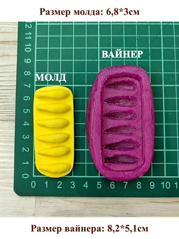 Молд пластиковый+вайнер силиконовый Набор 