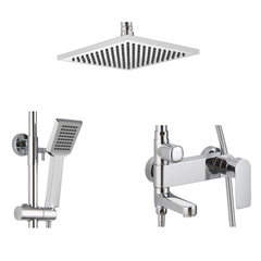 ДУШЕВАЯ КОЛОННА СО СМЕСИТЕЛЕМ ДЛЯ ВАННЫ С ПОВОРОТНЫМ ИЗЛИВОМ BRAVAT REAL F6333367CP-A-RUS